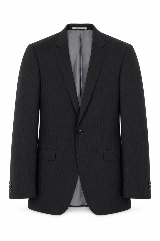 Marks and Spencer Mens Black Polyester Jacket Suit Jacket Size 38 Regular - Inside pockets