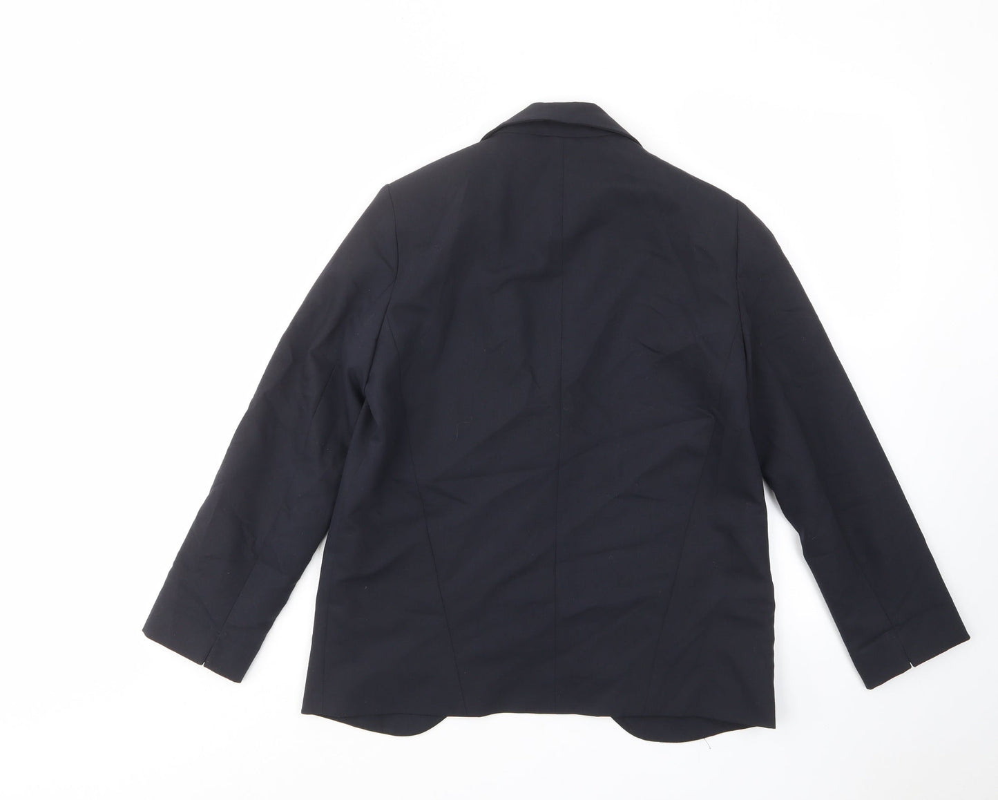 Topshop Womens Blue Jacket Blazer Size 10 Hook & Eye