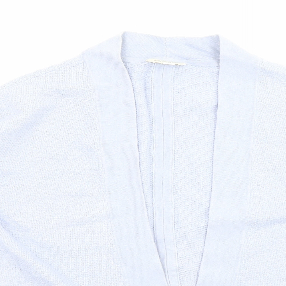 Monsoon Womens Blue Round Neck Cotton Cardigan Jumper Size S