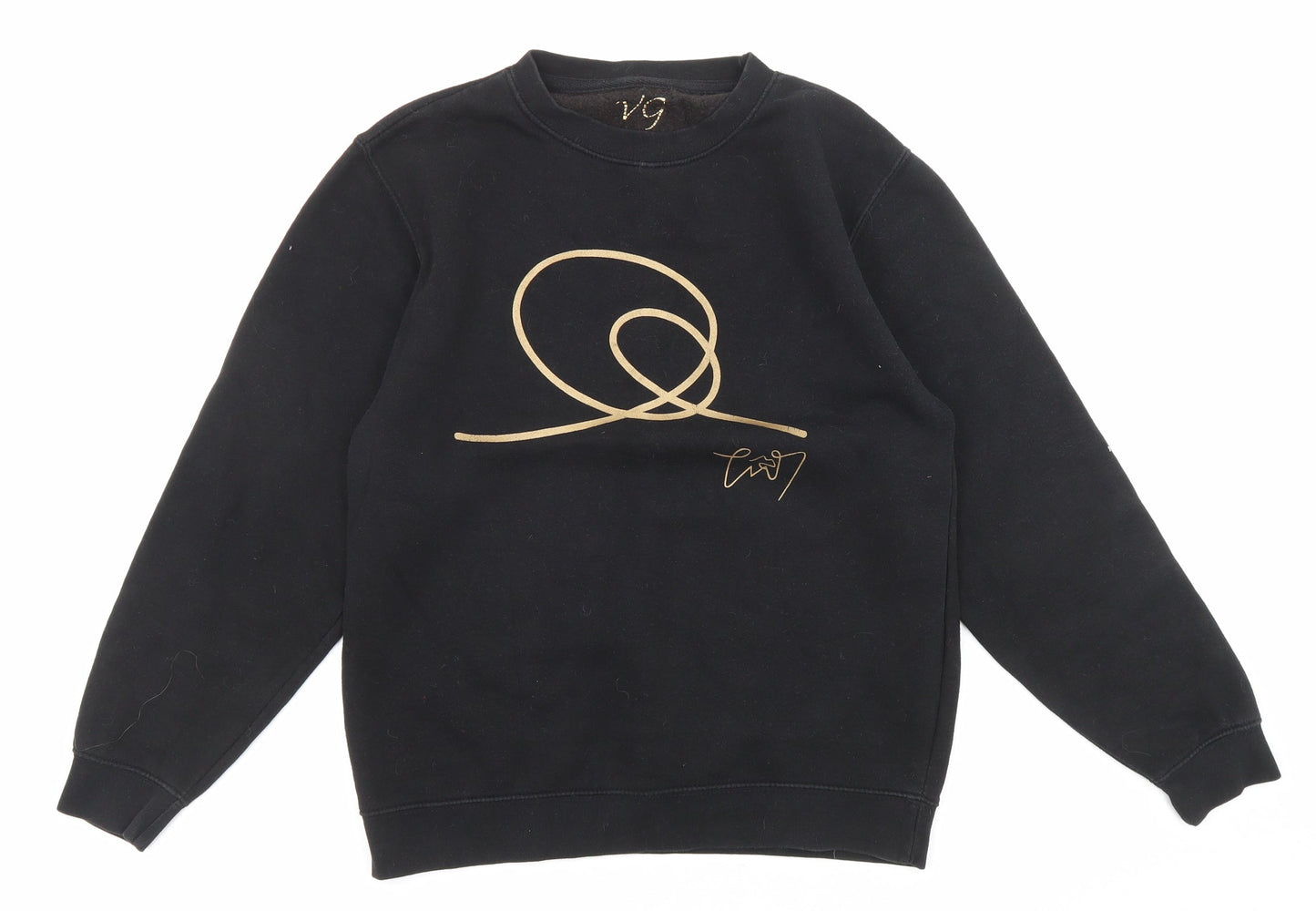 TW Seven Womens Black Cotton Pullover Sweatshirt Size XS Pullover