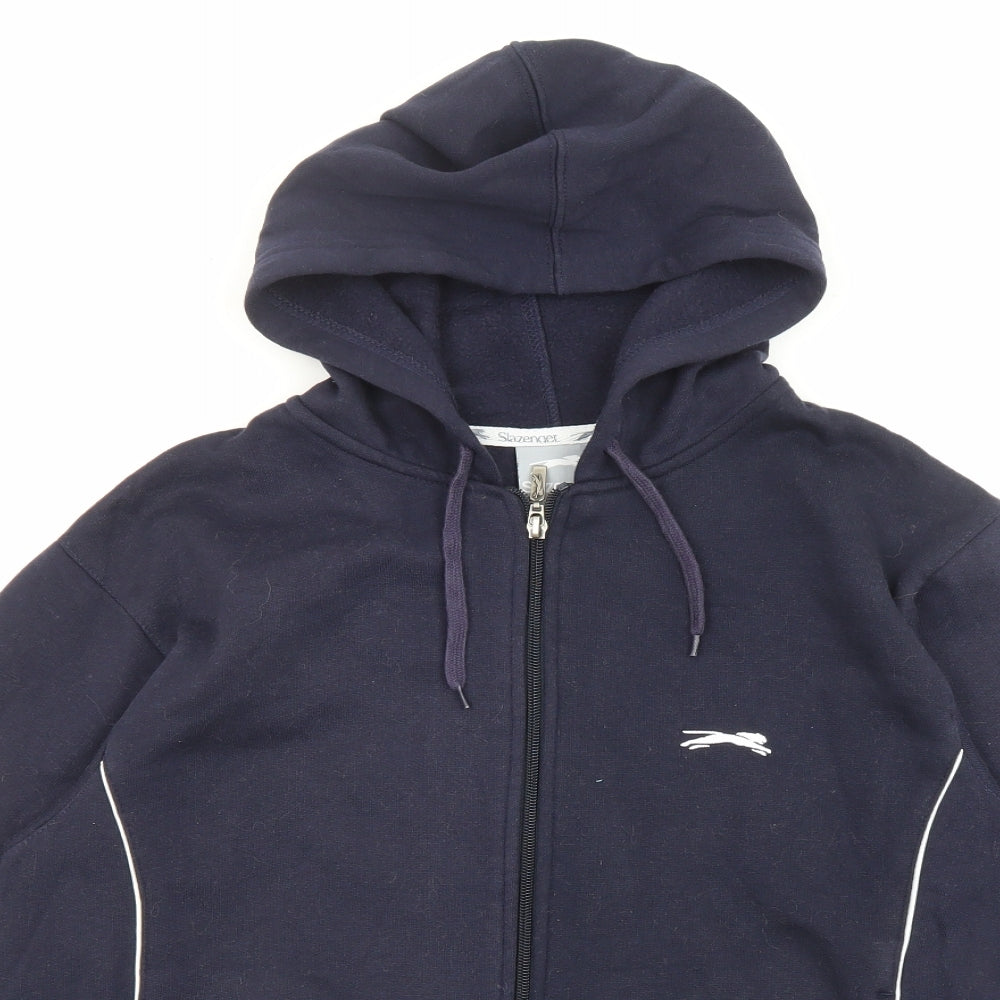 Slazenger Womens Blue Polyester Full Zip Hoodie Size 12 Zip