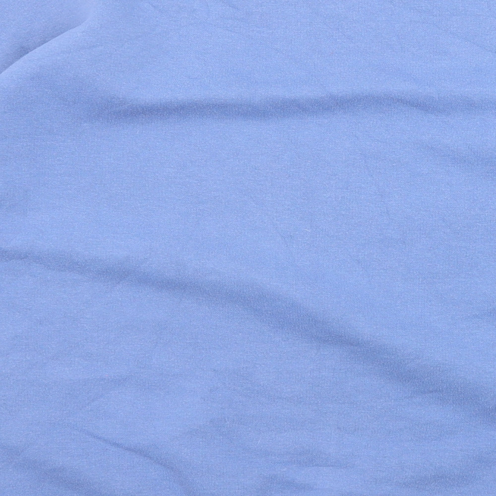 Disney Womens Blue Cotton Pullover Sweatshirt Size 12 Pullover - Stitch, Size 12-14