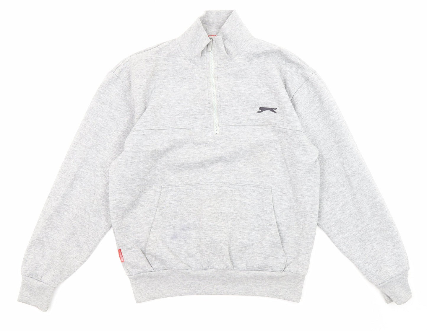 Slazenger Womens Grey Polyester Pullover Sweatshirt Size S Zip