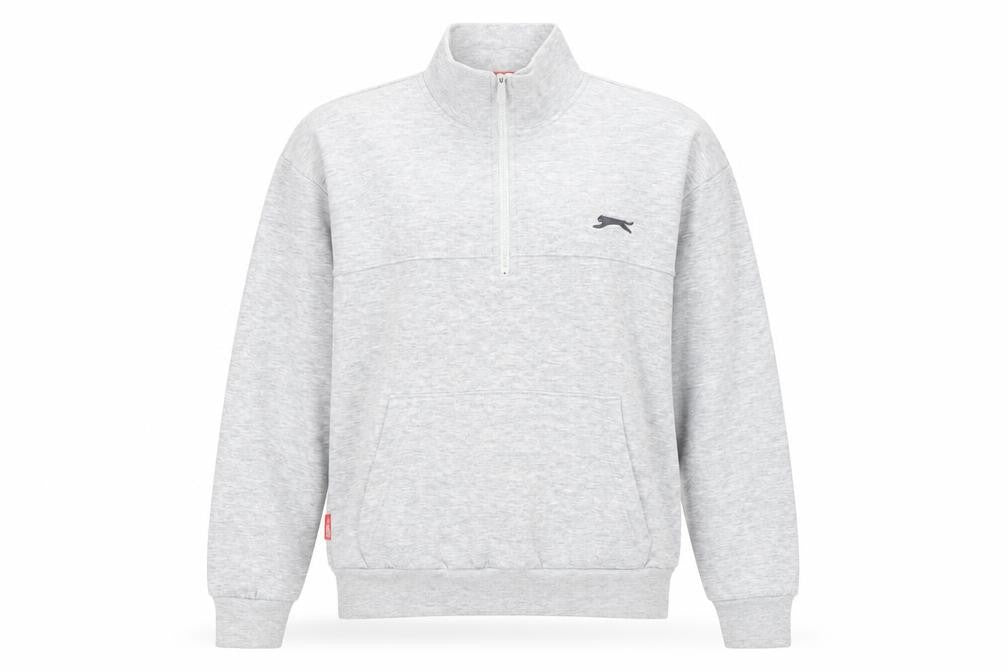 Womens UK S Regular Slazenger Grey Pullover Sweatshirt