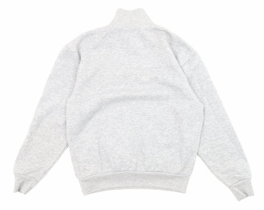 Slazenger Womens Grey Polyester Pullover Sweatshirt Size S Zip