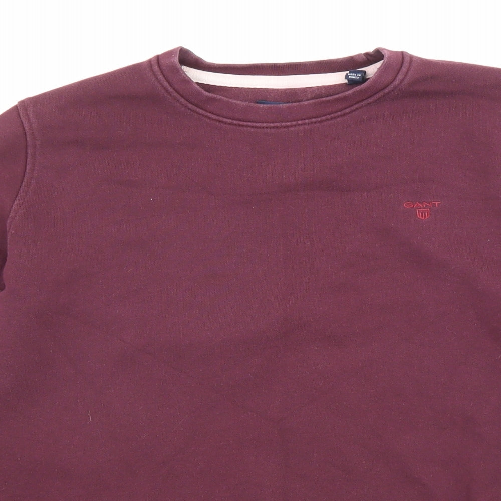 GANT Womens Purple Cotton Pullover Sweatshirt Size S Pullover