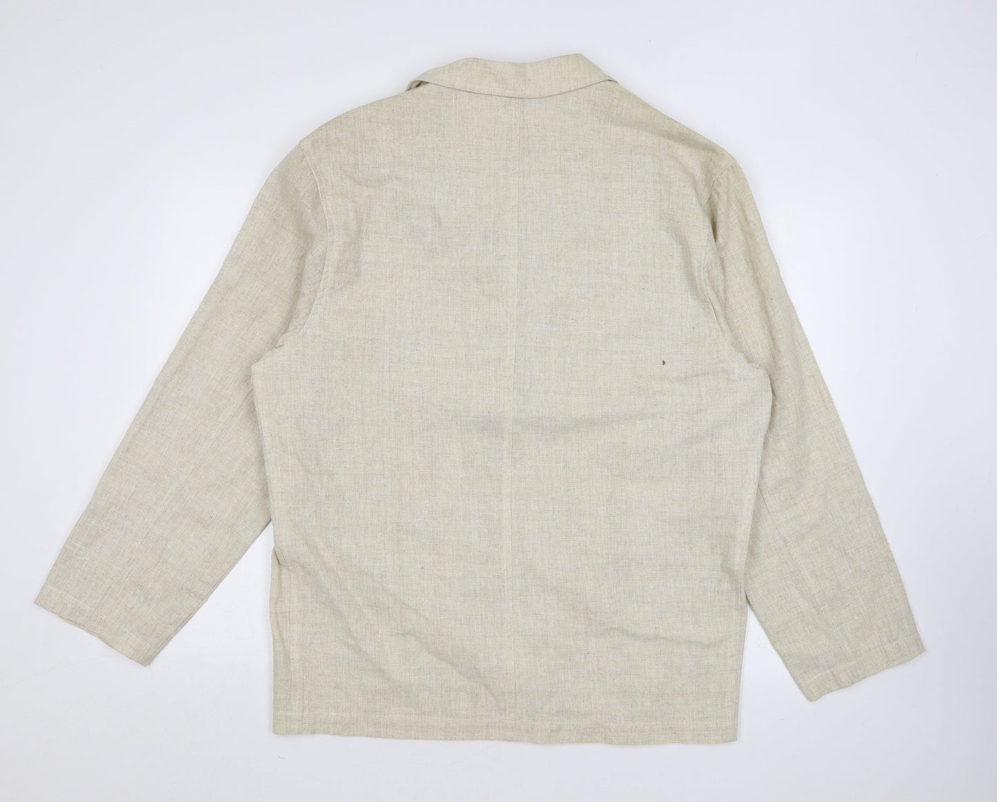 Best-Way Womens Beige Polyester Jacket Suit Jacket Size 12