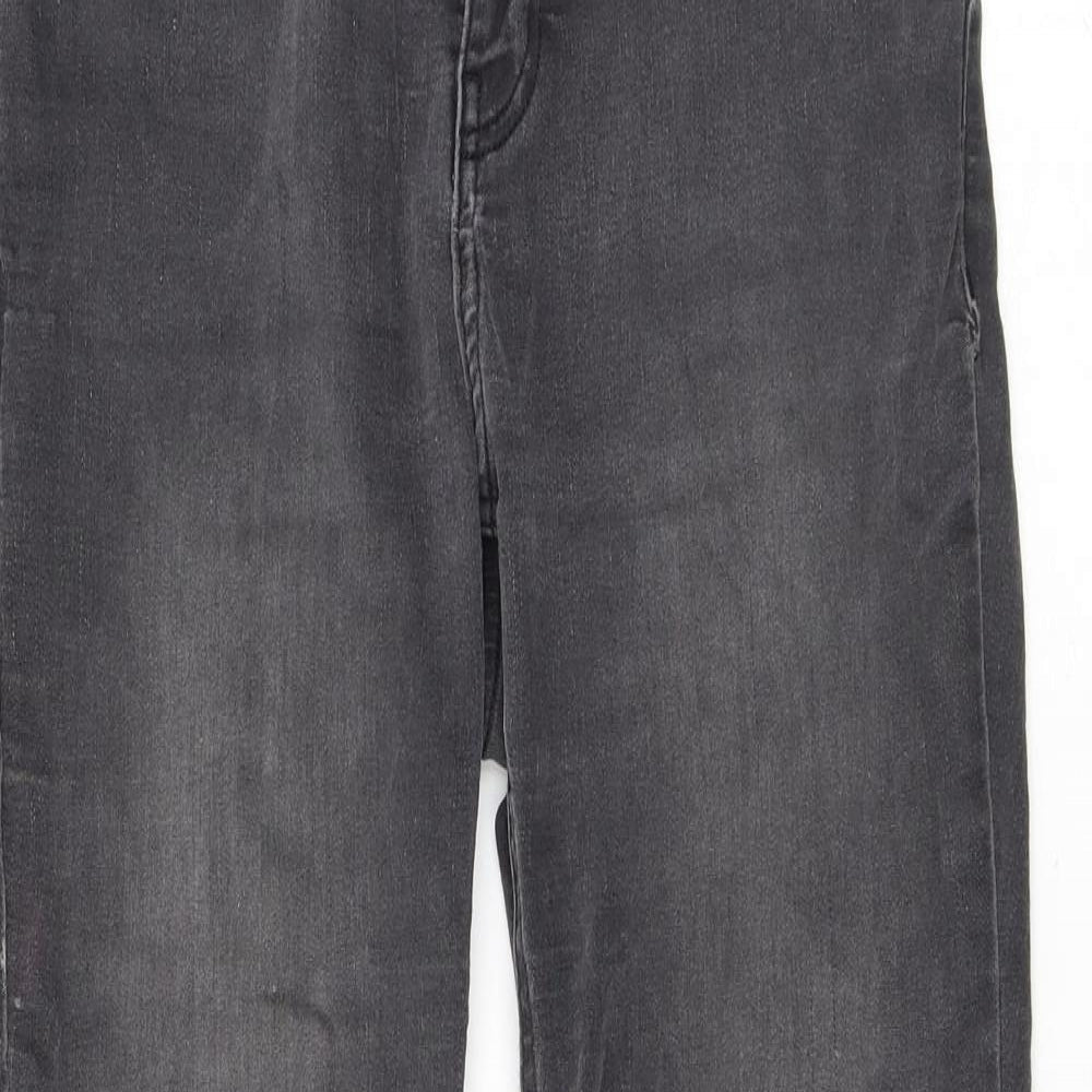 Jack Wills Womens Grey Cotton Skinny Jeans Size 29 in L25 in Regular Zip