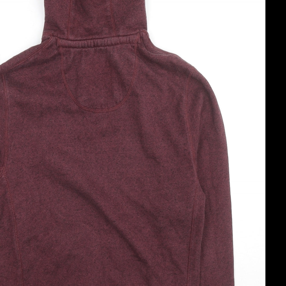 Jack Wills Mens Red Cotton Pullover Hoodie Size XS - Logo