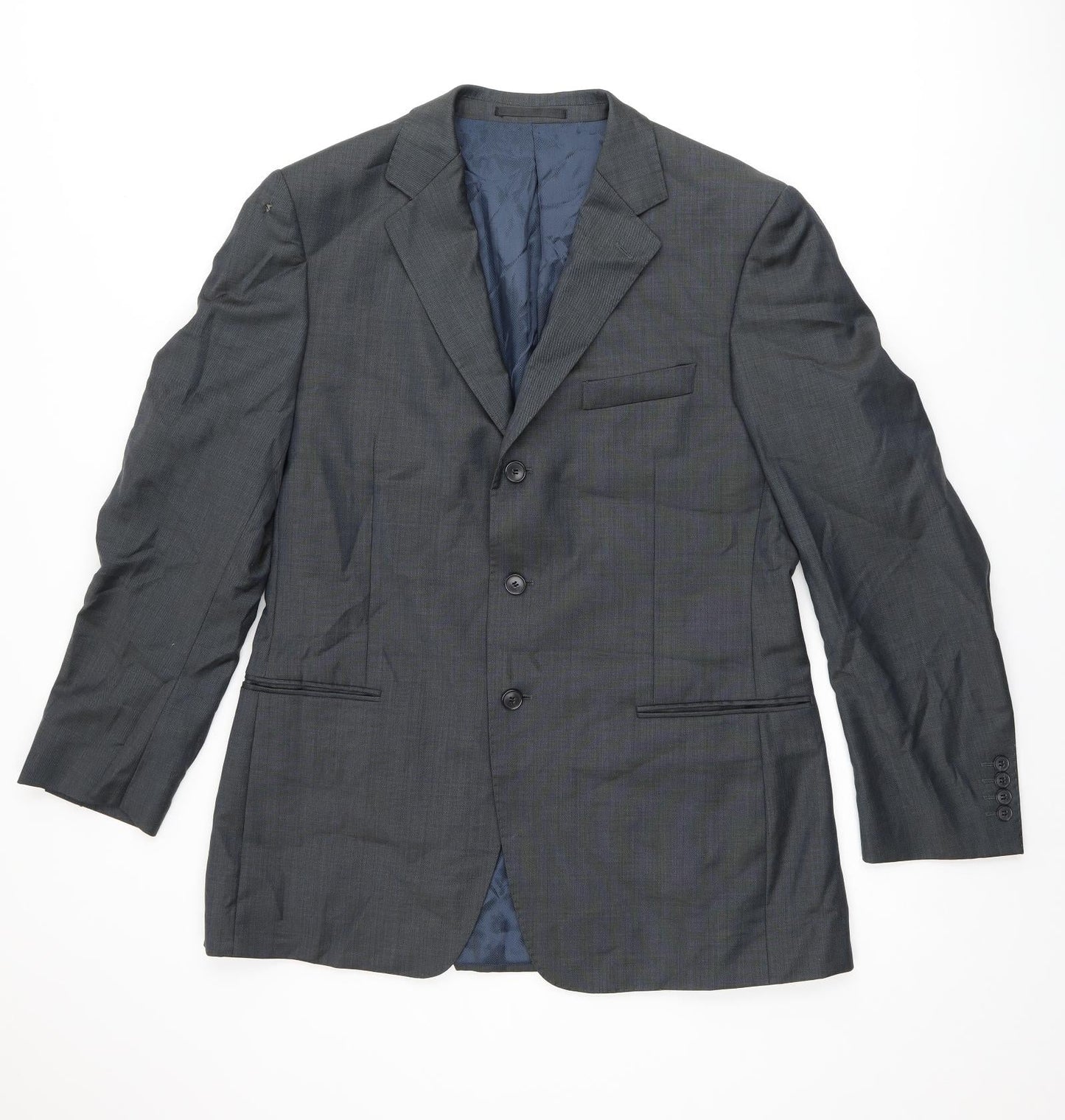 Marks and Spencer Mens Grey Wool Jacket Suit Jacket Size 40 Regular
