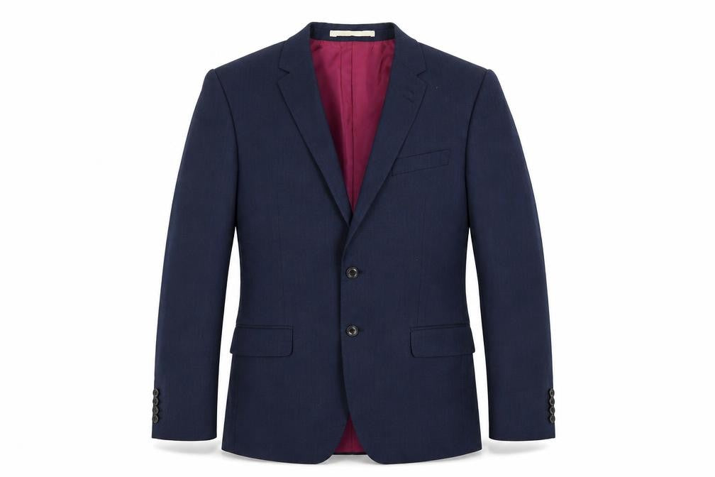 Marks and Spencer Mens Blue Wool Jacket Suit Jacket Size 42 Regular