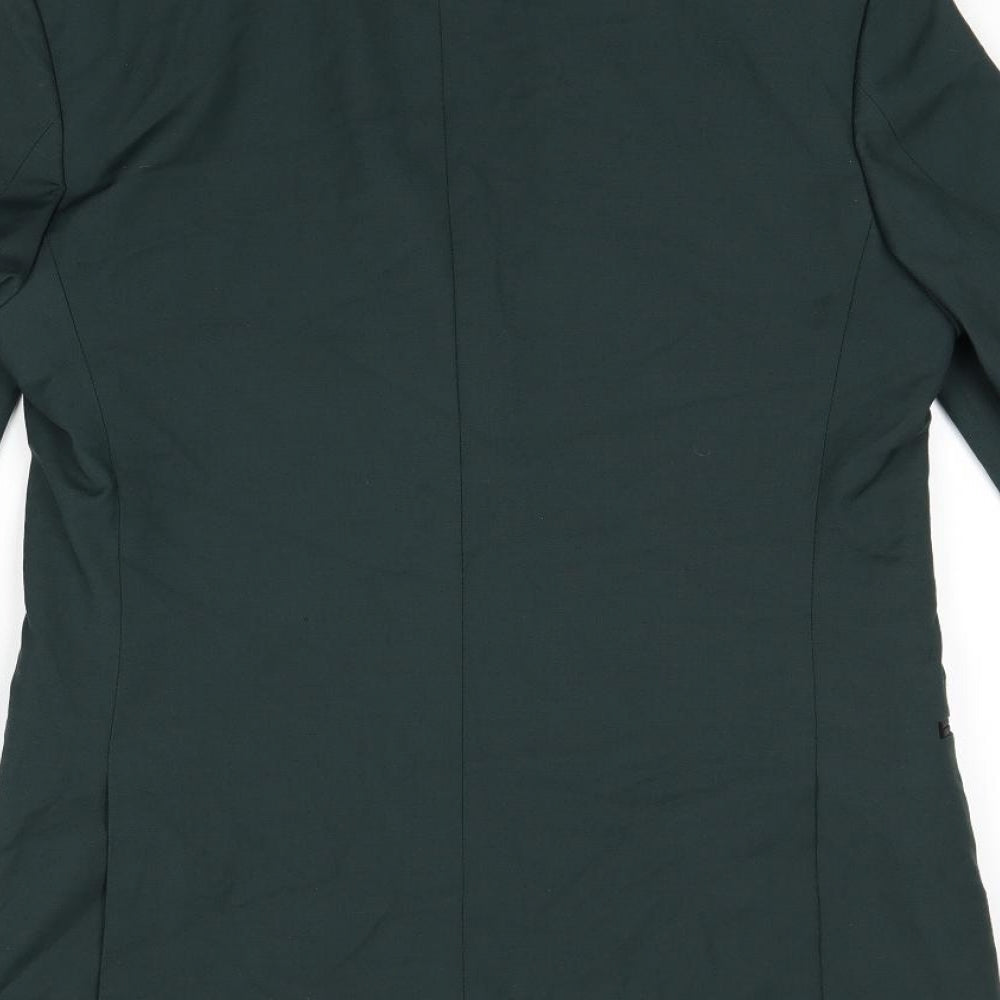 Marks and Spencer Mens Green Polyester Jacket Suit Jacket Size 36 Regular