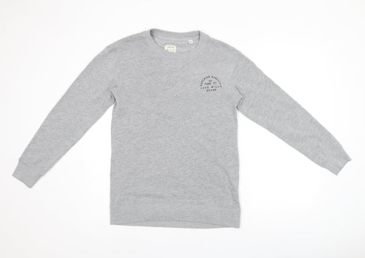 Jack Wills Womens Grey Cotton Pullover Sweatshirt Size 6 Pullover - Logo