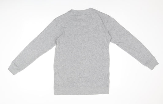 Jack Wills Womens Grey Cotton Pullover Sweatshirt Size 6 Pullover - Logo