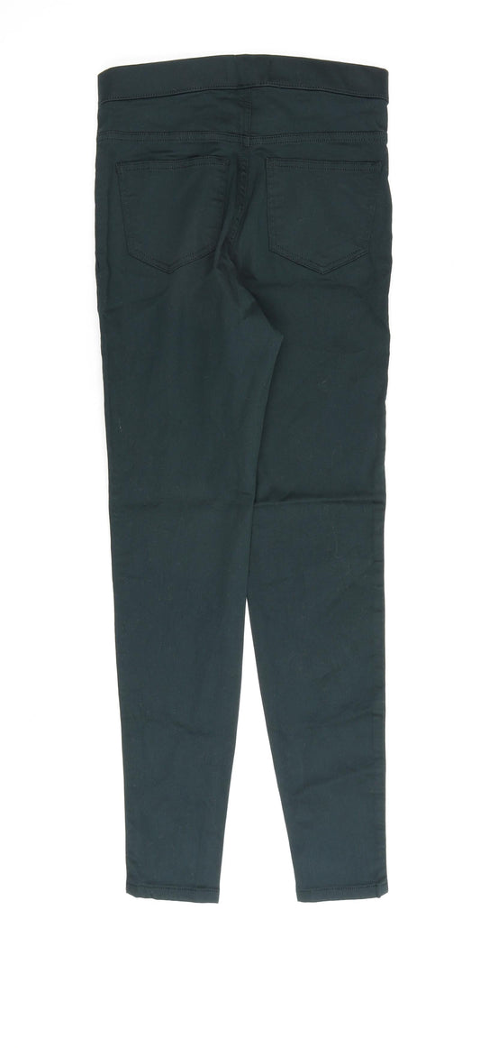 Marks and Spencer Womens Green Cotton Jegging Jeans Size 8 L30 in Regular