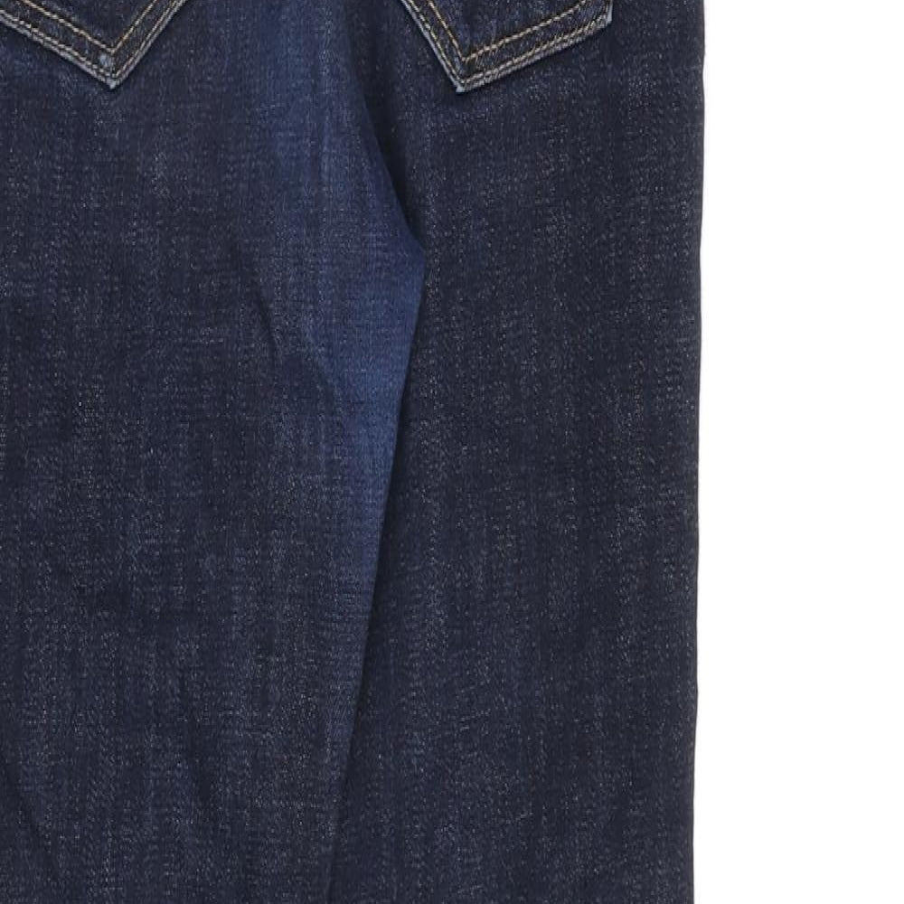 Stradivarius Womens Blue Cotton Skinny Jeans Size 8 L27 in Regular Zip