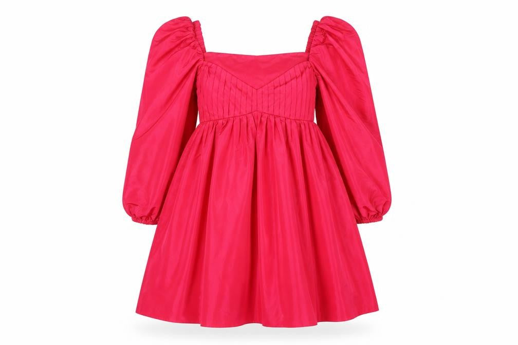 Zara Womens Pink Polyester A-Line Size S Sweetheart Zip - Pleated