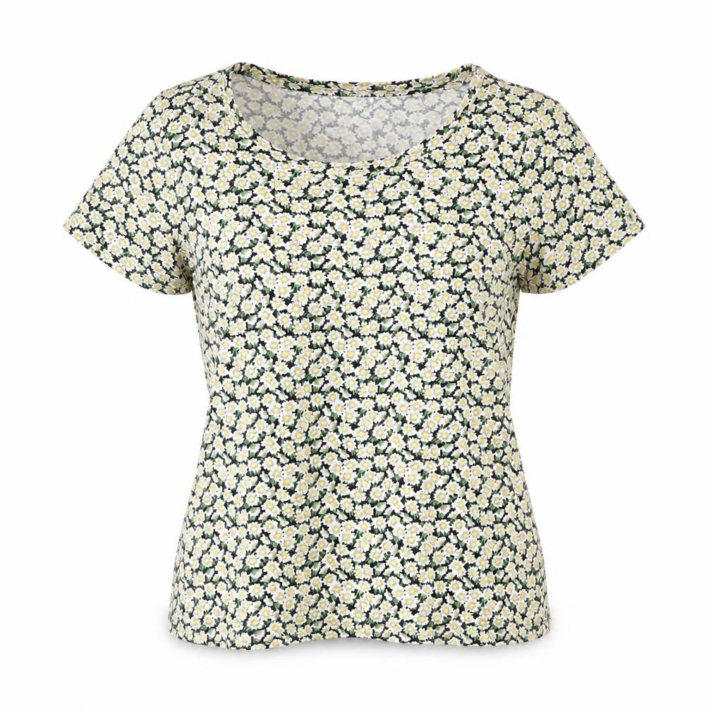 Womens UK Size L French Connection Multicoloured Viscose T-Shirt
