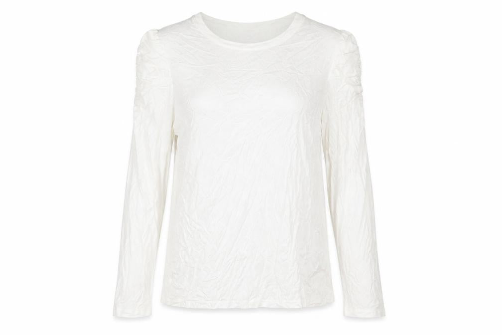 Marks and Spencer Womens Ivory Viscose Basic Blouse Size 16 Round Neck