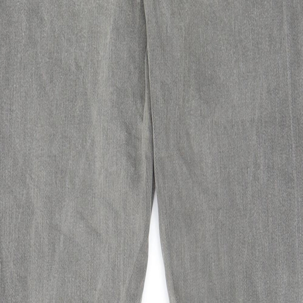 GANT Mens Grey Cotton Straight Jeans Size 29 in L32 in Regular Zip - Pockets, Belt Loops
