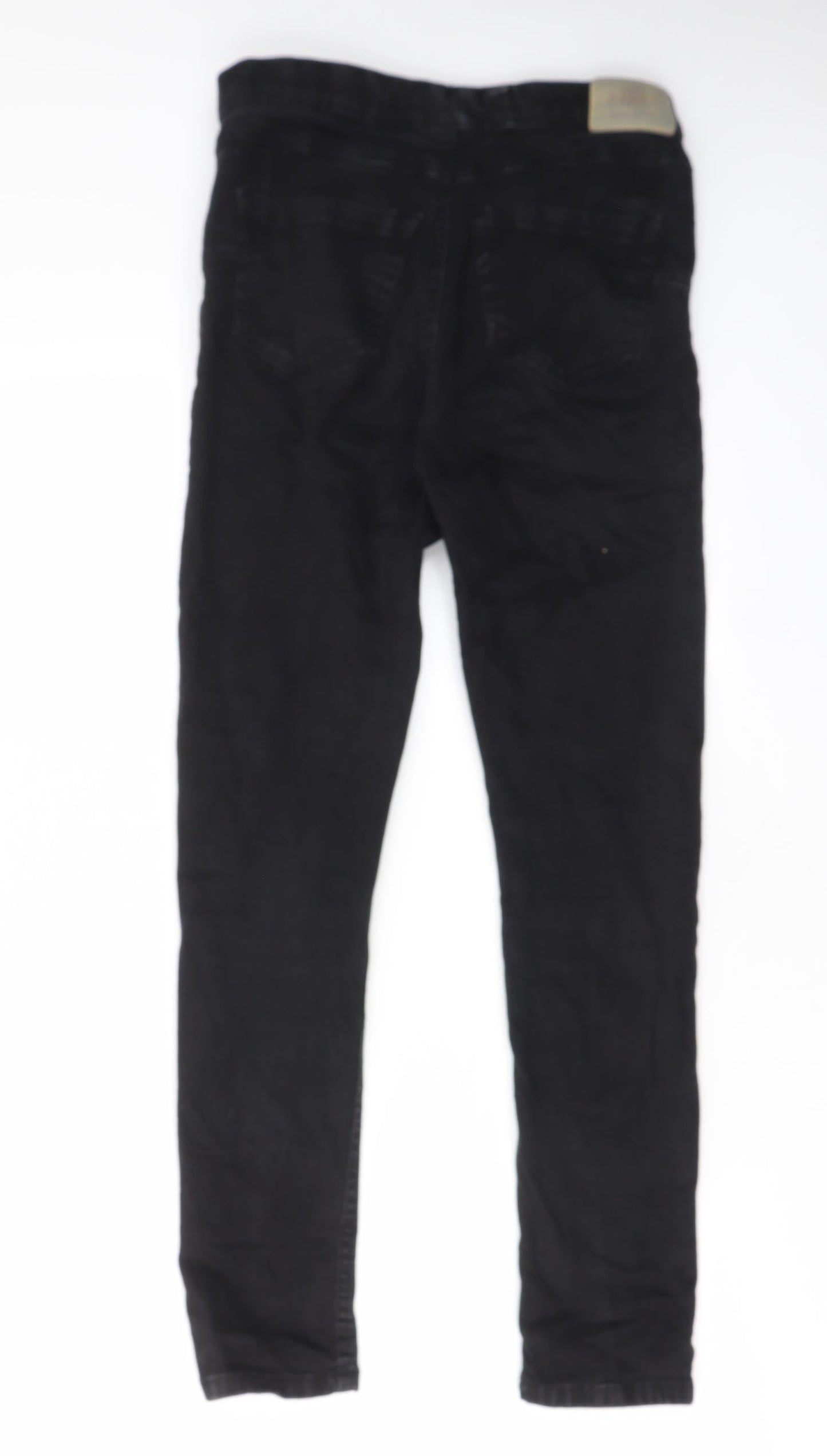 M-17 Womens Black Cotton Skinny Jeans Size 10 L27 in Regular - Elastic waist