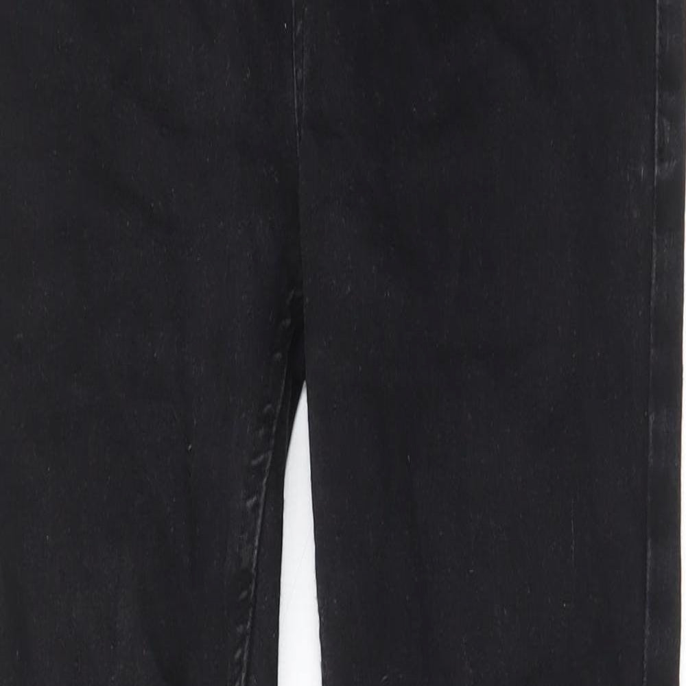 M-17 Womens Black Cotton Skinny Jeans Size 10 L27 in Regular - Elastic waist