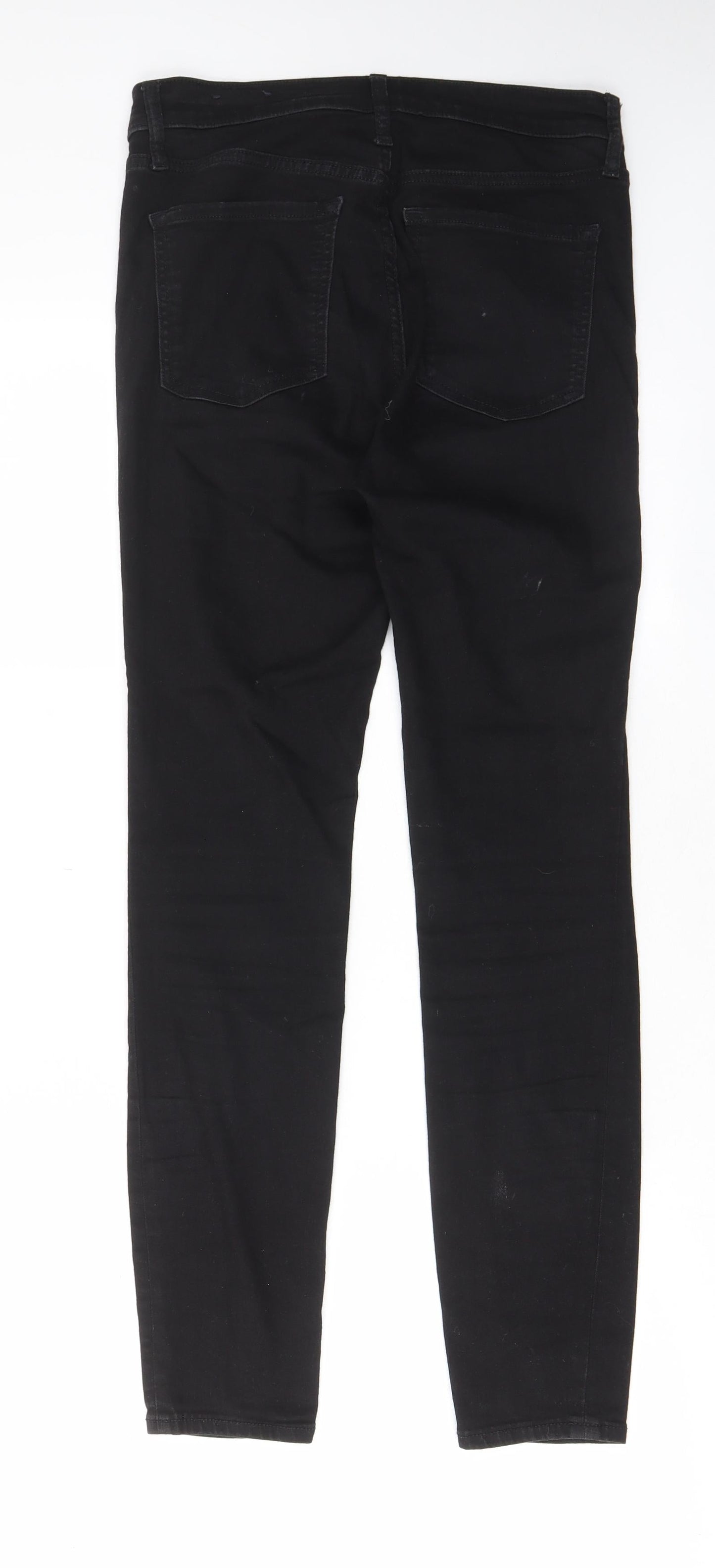 Gap Womens Black Cotton Skinny Jeans Size 27 in L28 in Regular Zip - Pockets, Belt Loops