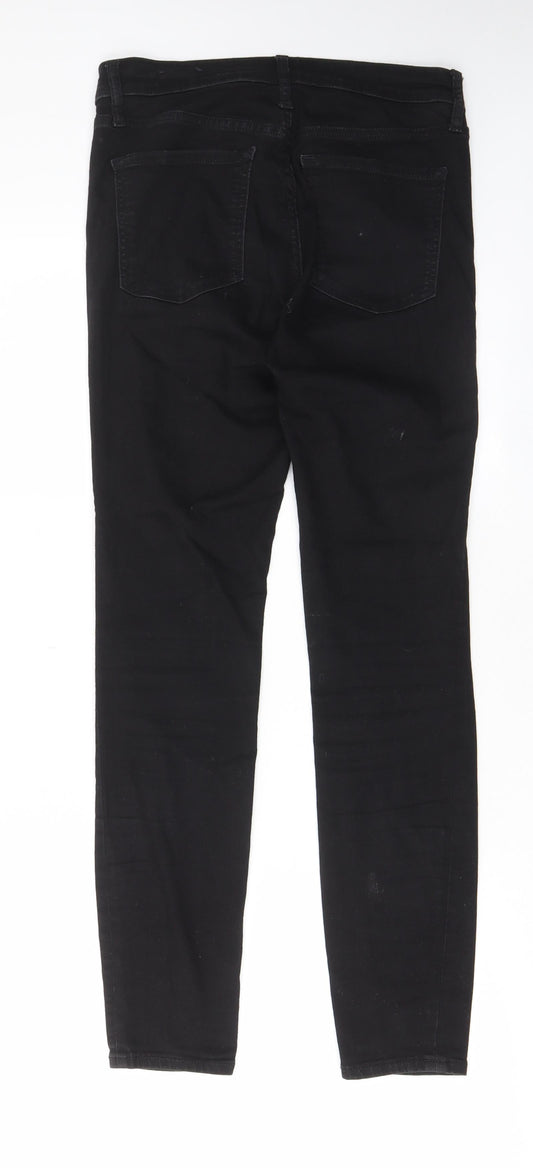 Gap Womens Black Cotton Skinny Jeans Size 27 in L28 in Regular Zip - Pockets, Belt Loops