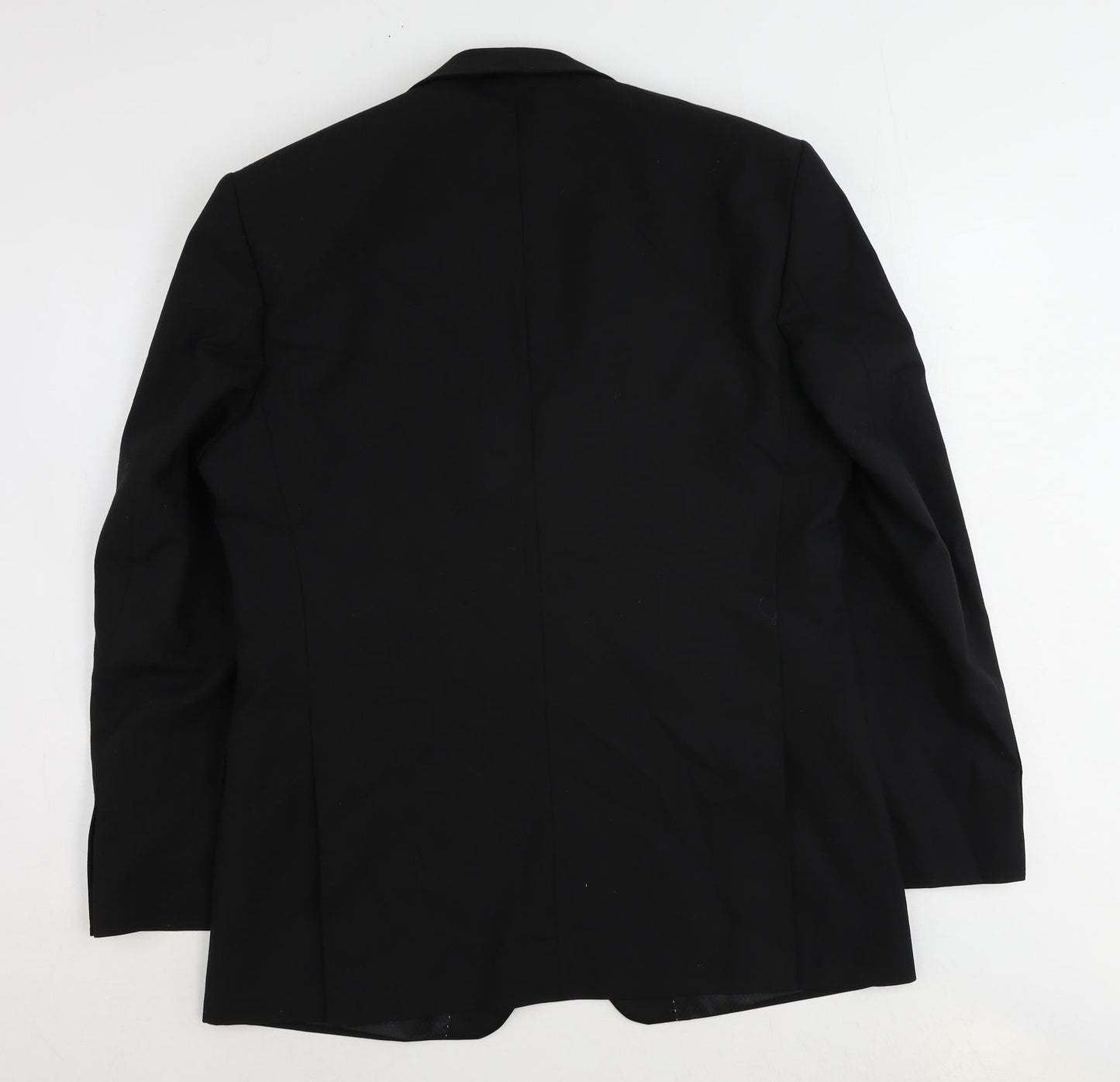 Racing Green Mens Black Polyester Tuxedo Suit Jacket Size 40 Regular