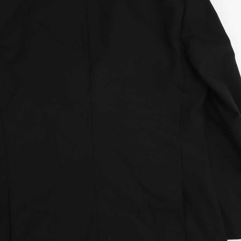 Racing Green Mens Black Polyester Tuxedo Suit Jacket Size 40 Regular