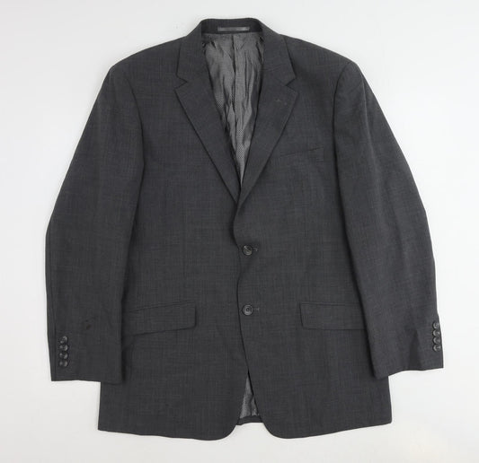 Skopes Mens Grey Wool Jacket Suit Jacket Size 42 Regular