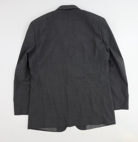 Skopes Mens Grey Wool Jacket Suit Jacket Size 42 Regular