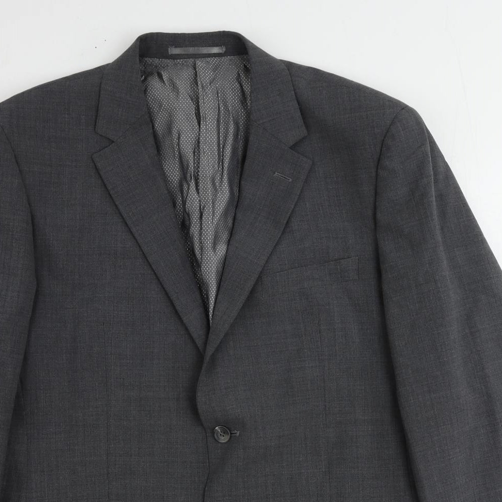 Skopes Mens Grey Wool Jacket Suit Jacket Size 42 Regular