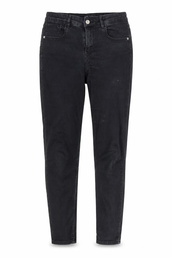 Zara Womens Black Cotton Skinny Jeans Size 12 L25 in Regular Zip - Pockets
