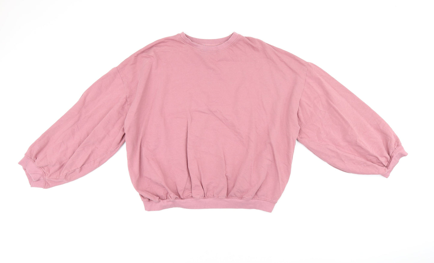 URBAN BLISS Womens Pink Cotton Pullover Sweatshirt Size 10 Pullover