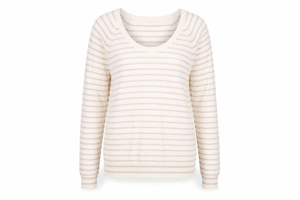 Womens UK Size M Gap Beige Cotton T-Shirt