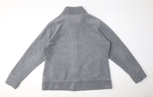 Marks and Spencer Womens Grey Jacket Size 18 Zip