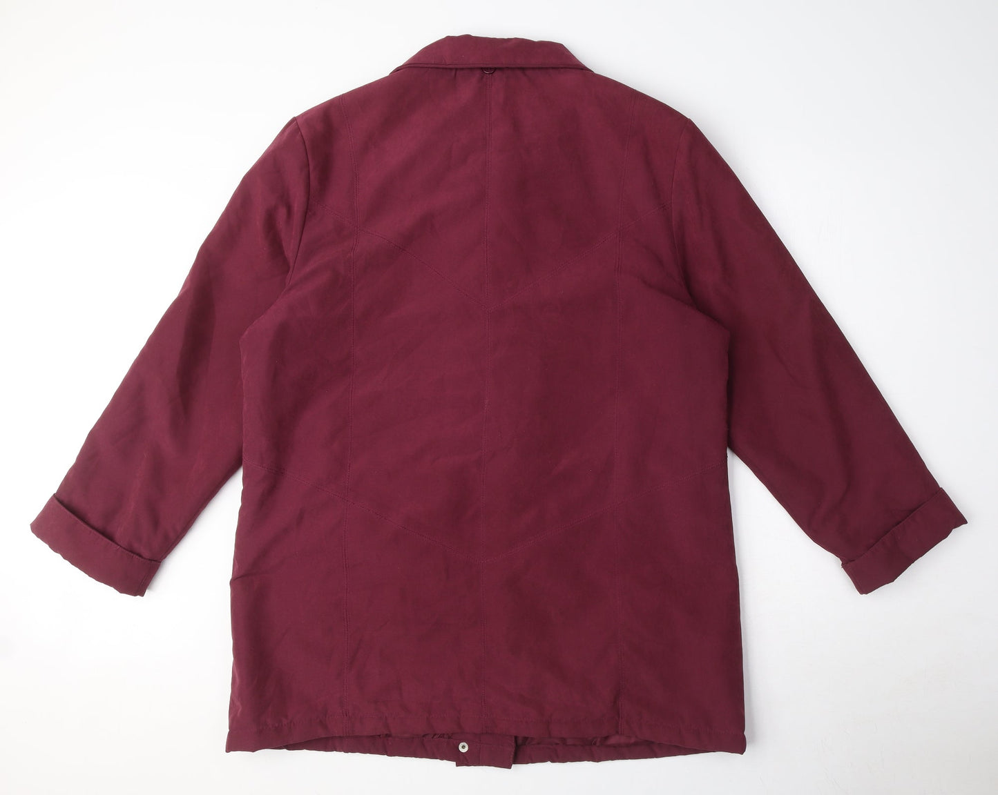 Klassik Womens Purple Jacket Coat Size 14 Zip