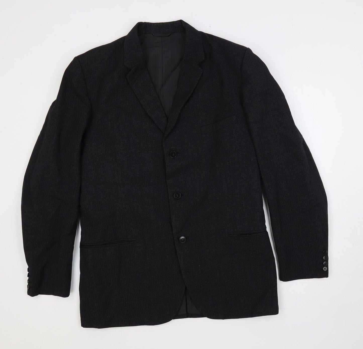 Burton Mens Black Polyester Jacket Blazer Size 40 Regular