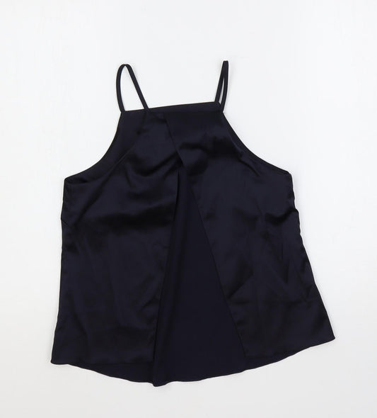 ASOS Womens Blue Polyester Camisole Tank Size 6 Square Neck - Open Back