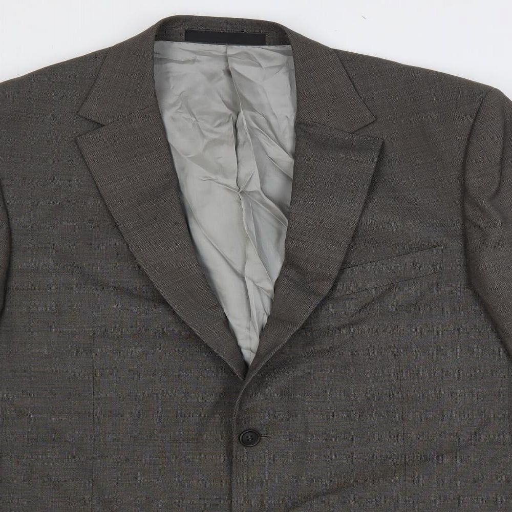Marks and Spencer Mens Grey Wool Jacket Suit Jacket Size 42 Regular