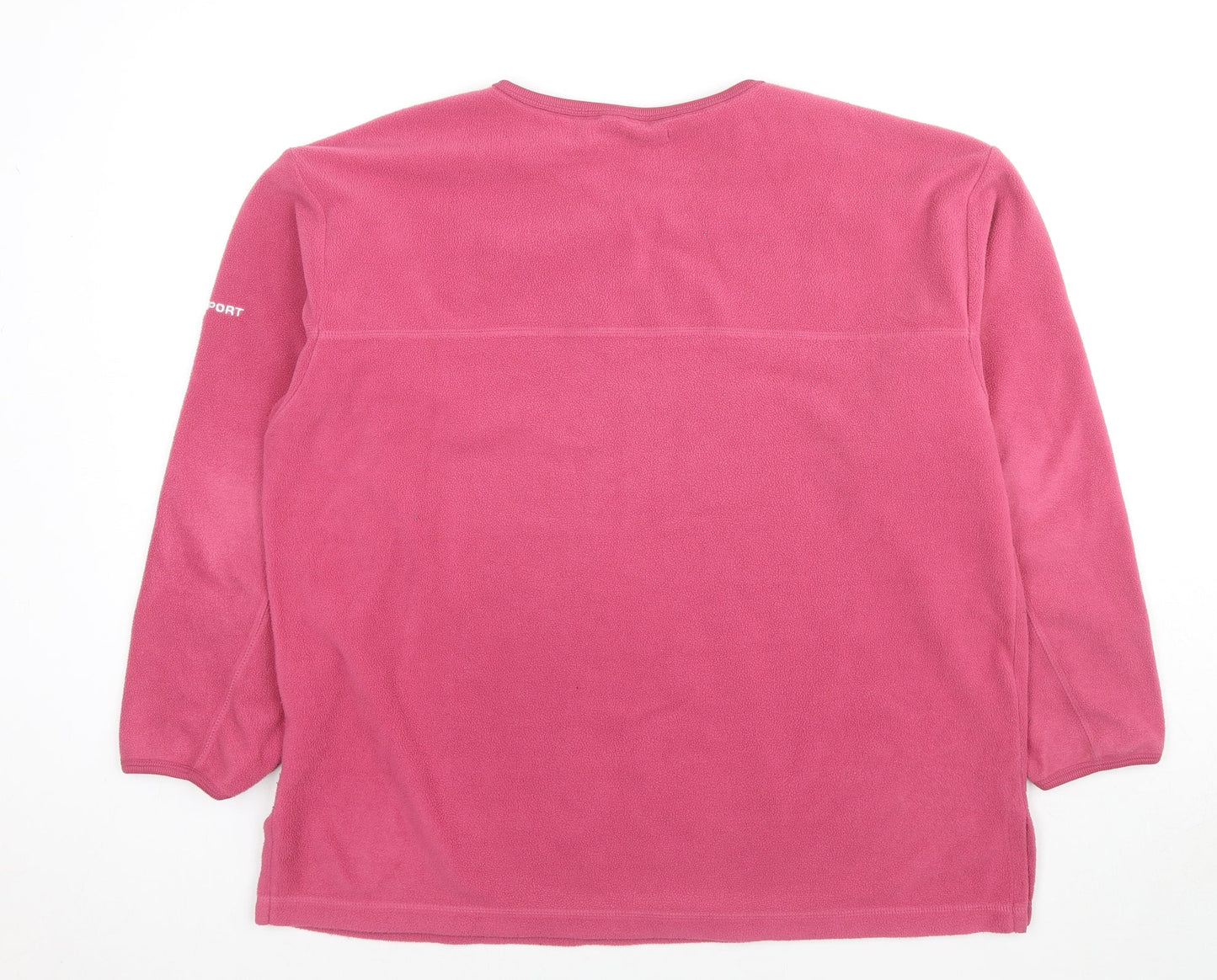 St Bernard Womens Pink Polyester Pullover Sweatshirt Size 14 Pullover - Size 14-16