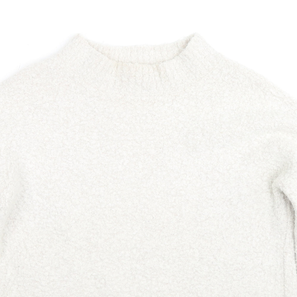 Crew Clothing Womens Ivory Round Neck Acrylic Pullover Jumper Size 10