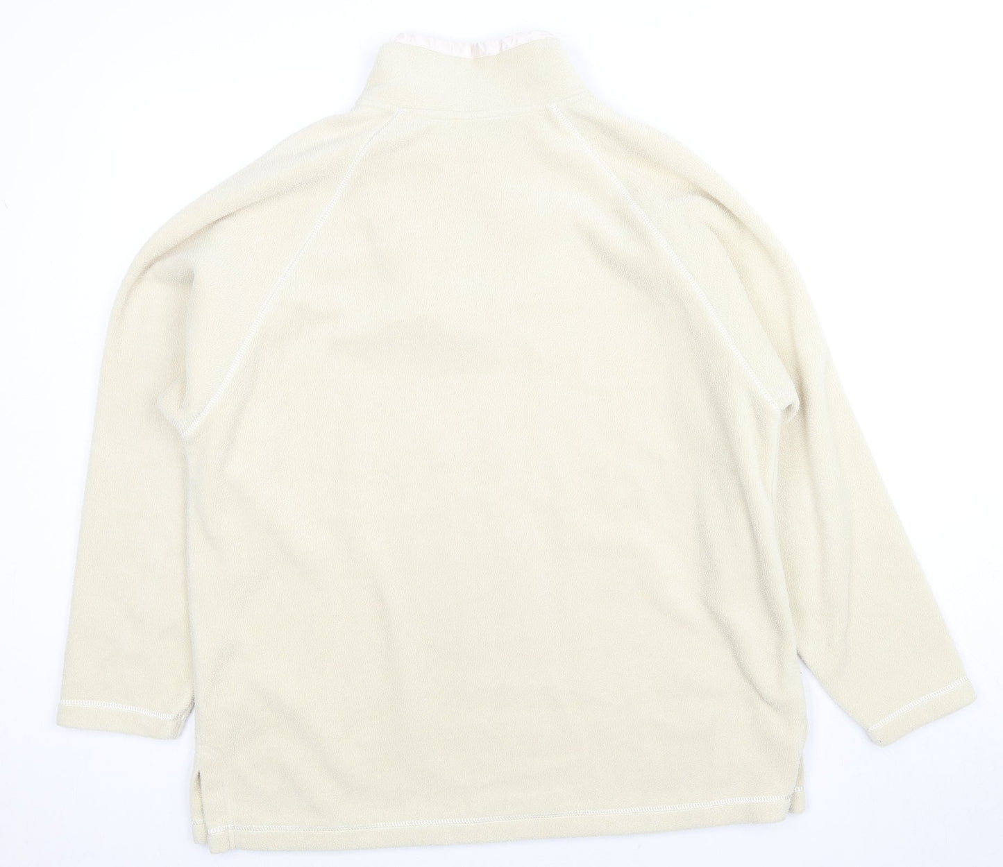 Casual Club Womens Beige Polyester Pullover Sweatshirt Size 14 Pullover