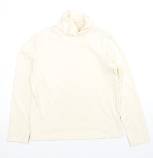 Dazy Womens Ivory Polyester Pullover Sweatshirt Size M Pullover