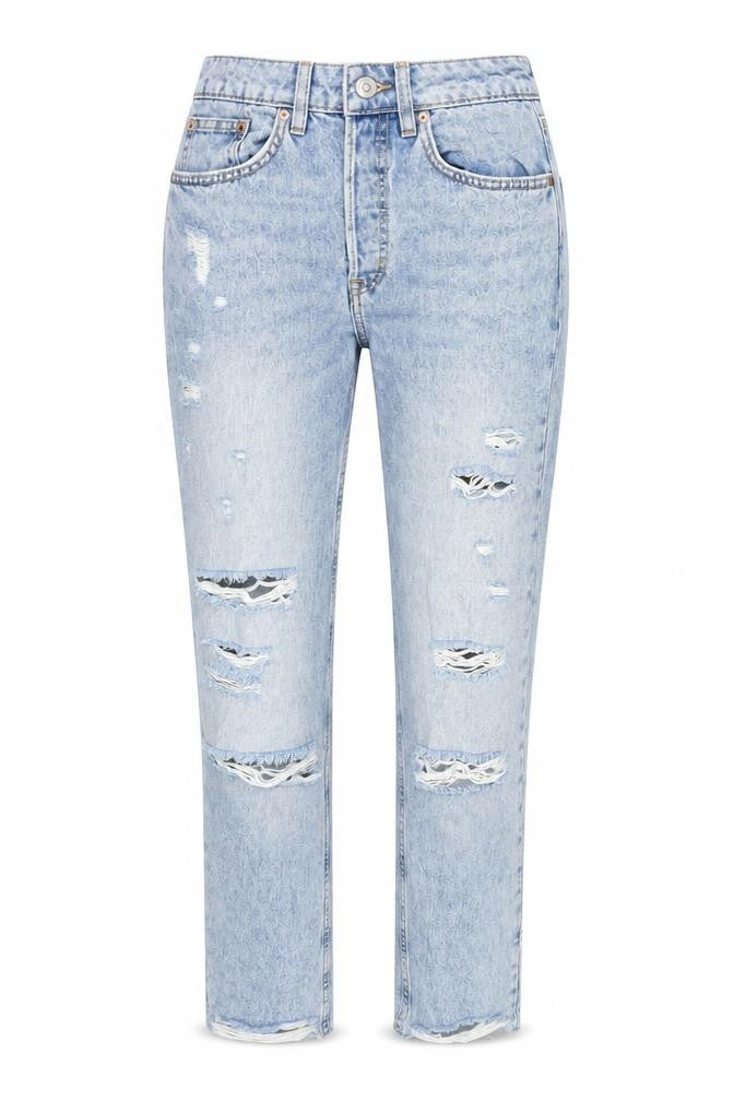 Divided by H&M Womens Blue Cotton Skinny Jeans Size 6 L27 in Regular Button