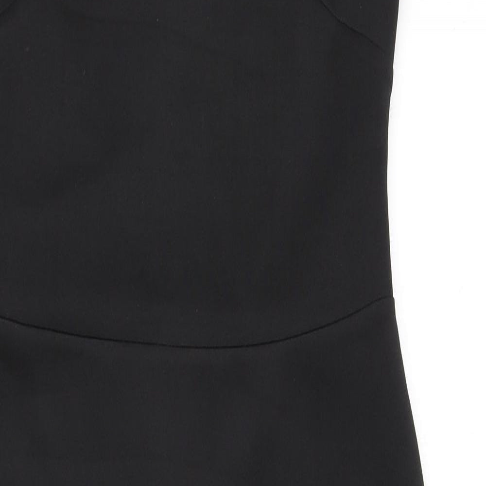 ASOS Womens Black Polyester Bodycon Size 10 Sweetheart Pullover