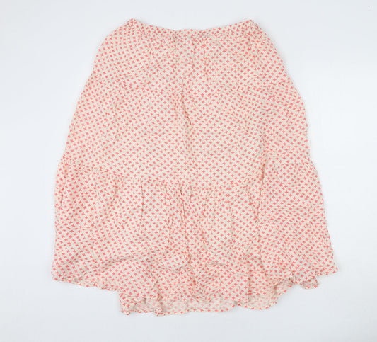 Saint Tropez Clothing Womens Beige Geometric Viscose Flare Skirt Size M