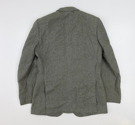 Tweedsmuir Mens Green Polyester Jacket Suit Jacket Size 36 Regular