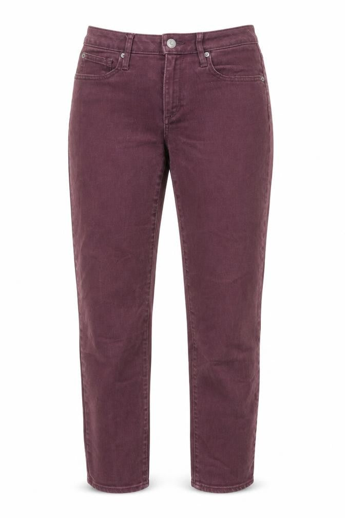 Gap Womens Purple Cotton Straight Jeans Size 28 in L28 in Regular Zip - Pockets
